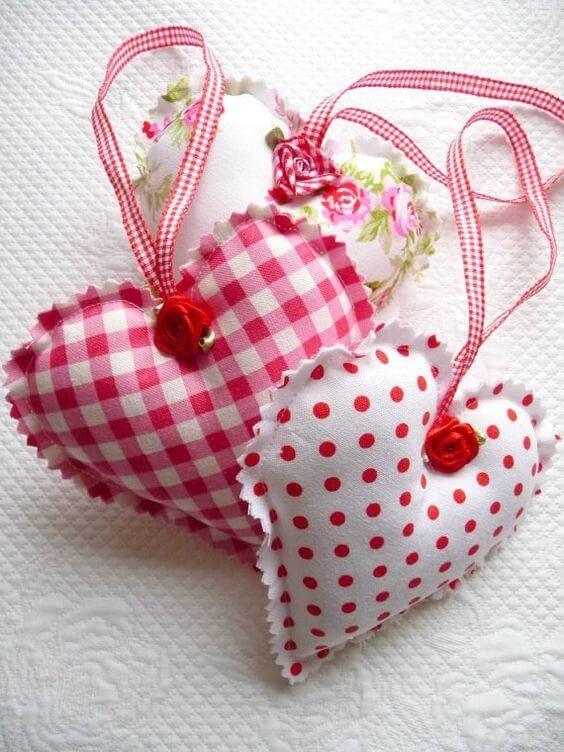 Текстильное сердечко ко Дню Святого Валентина