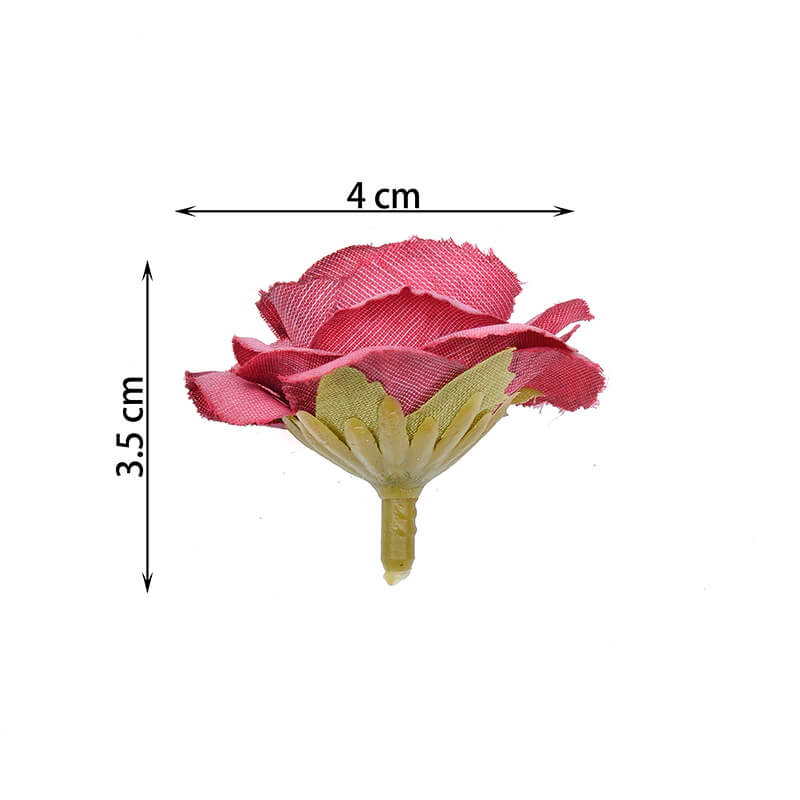 Набор искусственных головок цветов розы